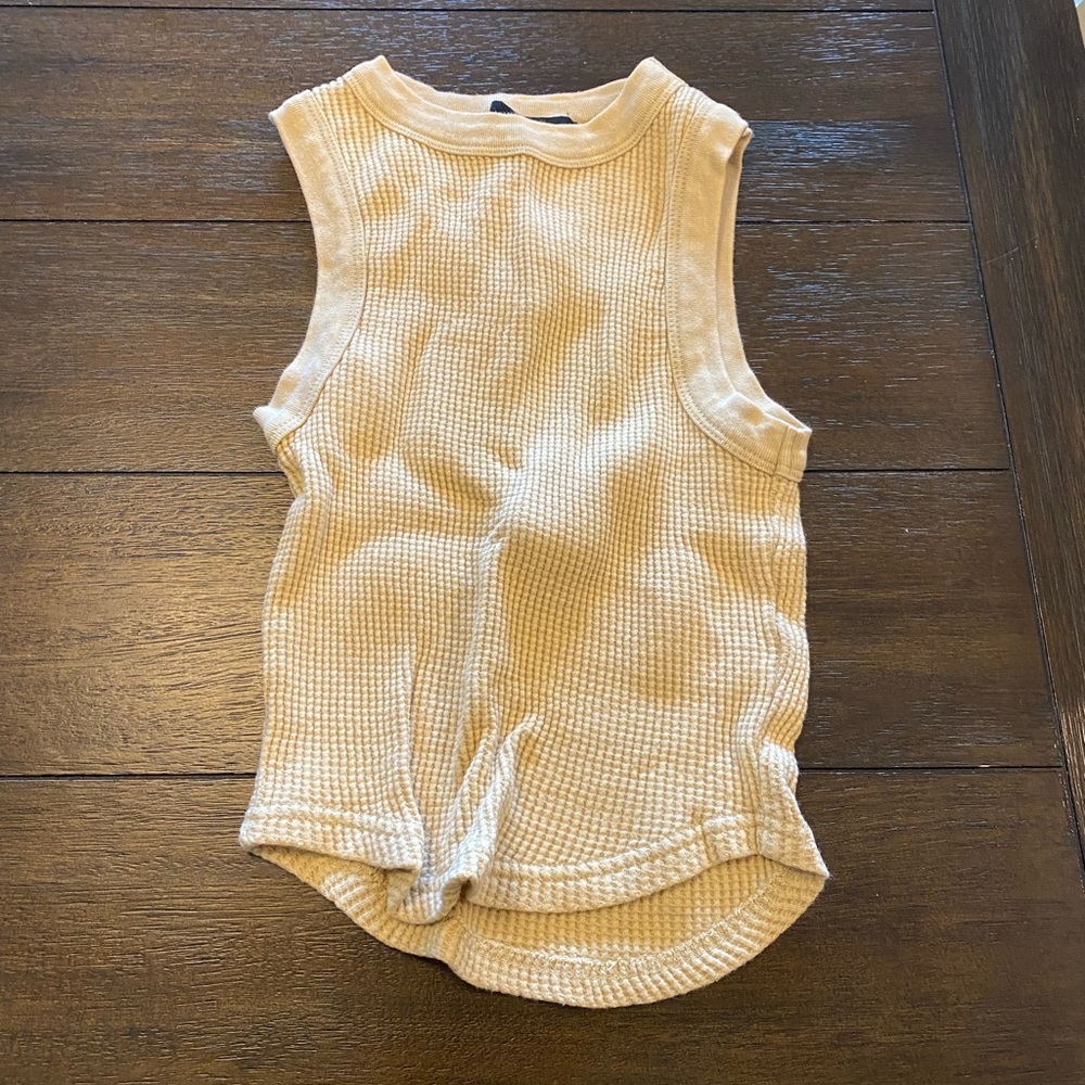 Cream Forever 21 Tank Top